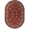Sintelon , Kusový koberec Teheran Practica 59 / CVC ovál, 200x290, červená, chodba / predsieň
