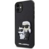 Puzdro Karl Lagerfeld PU Saffiano Karl and Choupette NFT iPhone 11 - čierne
