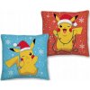 Halantex vankúš Pokémon Pikachu X-mass oboustranný 40x40
