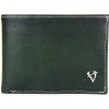 Pánska kožená peňaženka č.8552, ručne tieňovaná v zelenej farbe