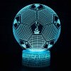 Beling 3D lampa,tottenham lopta, 7 farebná S3DA8DL