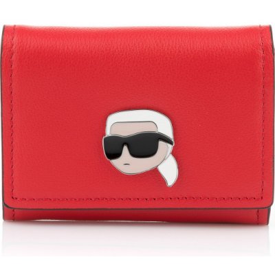 Karl Lagerfeld peňaženka K/IKONIK 2.0 LEATHER SM FL WLT červená