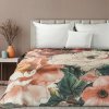 Takoy PREMIUM Deka CHLOE 150x200 cm polyesterovo-akrylová s maľovanou kvetinovou potlačou-HF-425301 | 150 x 200 cm