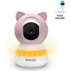 EVOLVEO Baby Monitor LUX- Múdra 360 ° videoopatrovateľka s nočným videním, detekciou plače a pohybu, ružová CAM-LUX-P