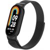 Xiaomi Milánsky ťah magnetický - kovový náhradný remienok pre Mi Smart Band 8/9/10 Farba: Čierna MBSCZ-8MT02