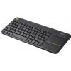 Logitech bezdrôtová klávesnica s touchpadom K400 plus - CZ/SK - čierna, 920-007151