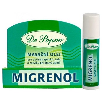 Dr. Popov Migrenol masážny olej roll-on 6 ml