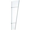 Scobax Bočná stena Savespot L 167 x 62 cm, strieborná/číra