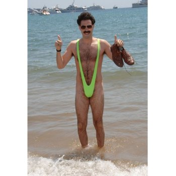 Borat Mankini plavky Zelené