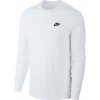 Pánske tričko s dlhým rukávom Nike M NSW CLUB TEE - LS biele AR5193-100 - M