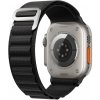 AppleMix Remienok pre Apple Watch Ultra 49 mm / 45 mm / 44 mm / 42 mm - nylon / kovová spona - čierny
