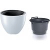 Kvetináč HEOS s vkladom 39,5 cm - farba: biela (Prosperplast DBHEM400-S449)