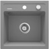 Deante | Deante ZQZ_S103 - Kuchynský drez ZORBA 44x44 cm granit/metalická sivá | DN0081