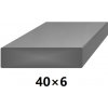 BranyPosuvne.sk Plochá plná oceľová tyč 40x6 mm (pásovina), bez povrchovej úpravy 3 m (J-P40x6-3)