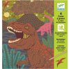 DJECO Škrabacie obrázky Dinosaury 4ks