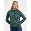 Tmavozelená dámska kvetinová blúzka ORSAY 38