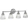 Quintiesse Keynes nástenná lampa 4x3 W chrómová-priehľadná QN-KEYNES4-BATH