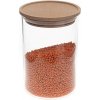 Simax - Sklenená dóza na potraviny s dreveným vekom - 0,8l