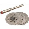 EXTOL CRAFT diamantové kotúče, na priamu brúsku, sada 6 ks, priemer stopky 3,2 mm, 73421