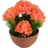 Jesenná miska s oranžovými chryzantémami 22 x 19 cm