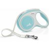 Flexi NEW COMFORT vodítko M do 25kg, 5m popruh – svetlo modré