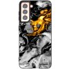 Picasee silikónový čierny obal pre Samsung Galaxy S21 5G G991B - Black Gold 2