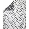 Fine Little Day Bavlnená deka Gran Black/white 140x180 cm