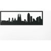 drevko Obraz Barcelona panoráma Rozmer obrazu: 65 x 195 cm, Farba dekorácie: Prírodná