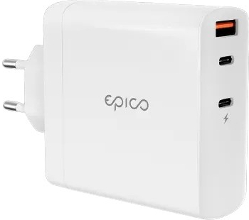 EPICO 140W GaN sieťová nabíjačka - biela 9915101100142