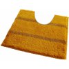 ROUTNER Kúpeľňová predložka IRSINA Žltá 10509 - Žltá / 50 x 50 cm WC s výkrojom 10509