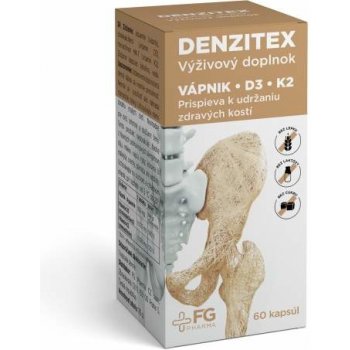 DENZITEX vápnik + D3 + K2 60 kapsúl