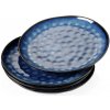 Vancasso Valencia Ocean Blue – kameninové jedálenské taniere, 27 cm, 4 ks