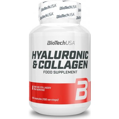 BiotechUSA Hyaluronic & Collagen 100 kapsúl