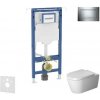 Geberit Duofix - Set predstenovej inštalácie, klozetu a dosky Duravit ME by Starck, tlačidla Sigma30, Rimless, SoftClose, lesklý chróm/chróm mat SANI11CP1104