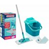 Leifheit Mop sada M + náhrada micro duo ZADARMO, plochý, dĺžka násady: 148 cm, objem vedra: 12 l, 55515