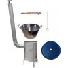 Home Cook kotol na guláš a zabíjačku nerez 70 L (1,2 mm), Home Cook nerezová kotlina 56 cm LUX, Home Cook pokrievka 57 cm SMALT, vareška 80 cm SMREK, štamperlíky GLASS