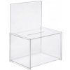 Sigel box pre promoakcie s vhadzovacím výrezom VA150 225 x 310 x 170 mm priehľadná