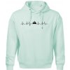 Hory EKG - Oversized mikina pánska Moon - kratšia + širšia - 2XL ( Frost )