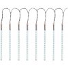 Reťaz MagicHome Vianoce Icicle, 240 LED studená biela, 8 cencúľov, vodopádový efekt, 230 V, 50 Hz, IP44, exteriér, osvetlenie, L-2,50 x 0,30 m