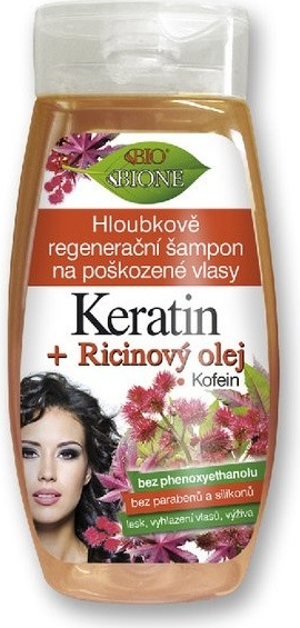 Bione Keratin a Ricinový olej regeneračný šampón na vlasy 260 ml od 3,79 €  - Heureka.sk