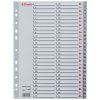 ESSELTE Register, plastový, A4, 1-54, ESSELTE, sivý