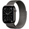 Apple Watch Series 11 Cellular 46 mm Bridlicový sivý titán s bridlicovo sivým milánskym ťahom S/M MFD34WF/A