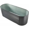 ROJAPLAST Vyvýšený záhon kovový OVAL 240 x 80 x 82 cm, antracit PB248HC