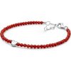Silvego Strieborný náramok Misty so srdiečkom a prírodným koralom GRP24204BCR