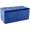 LORI 2 VELVET taburet, NAVY BLUE BLUVEL 86