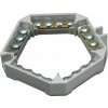 SEZ Káblová svorkovnica 6303-15/S, 660 V, IP00, 4 mm2, sivá, 95 x 95 x 16 mm