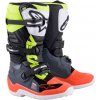 Topánky TECH 7 S, ALPINESTARS, detské (sivá / červená fluo / žltá fluo, vel.34)