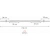 Springos FA1048 ROVNÁ OS 150 CM 25 MM