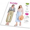 Strih Burda 5745 - Zavinovacia blúzka, blúzka so sťahovaním v páse