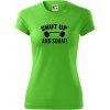 Shut up and squat - Dámske Fantasy športové (dresovina) - 2XL ( Apple Green )